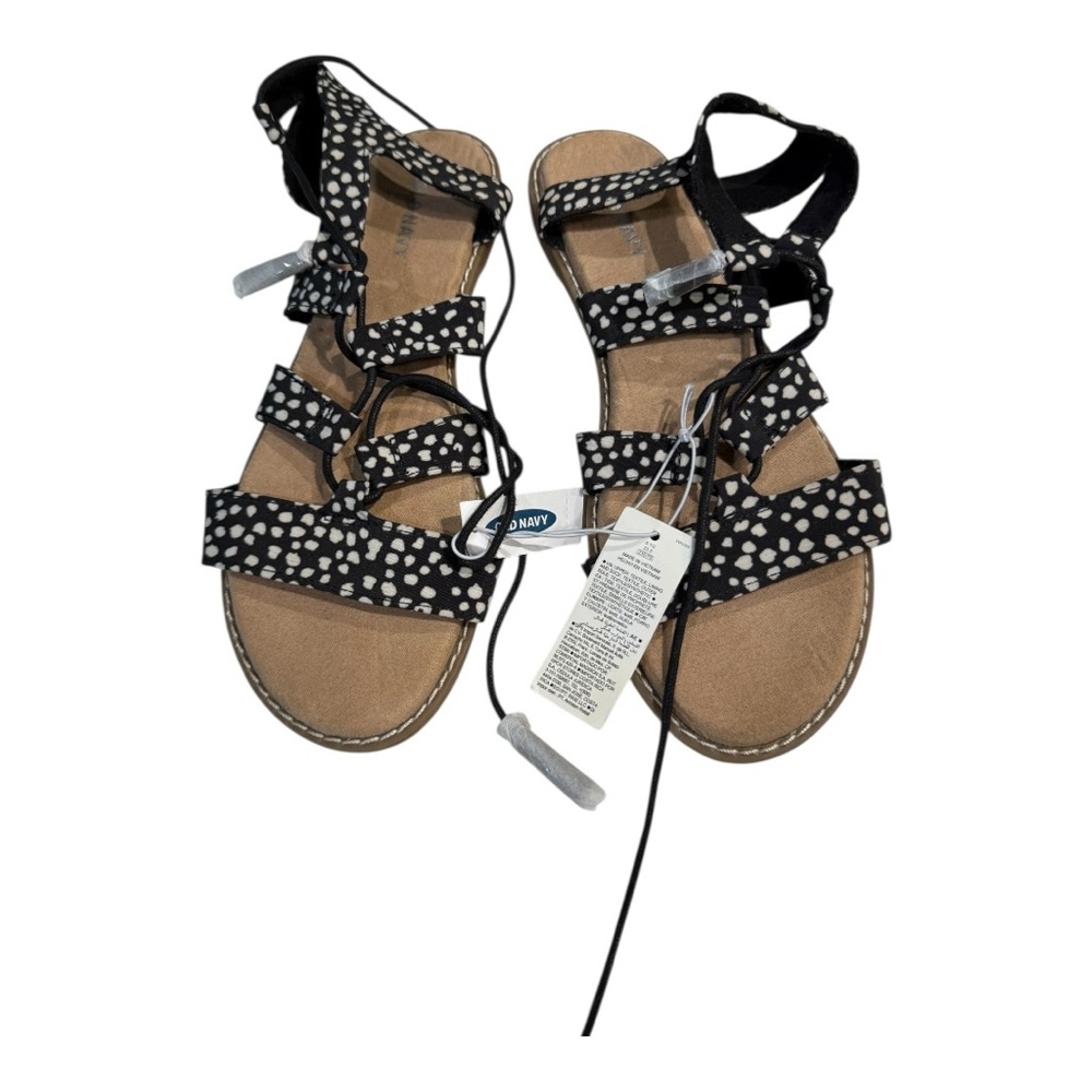 Old Navy Black and White Women's Sandals CBOX6